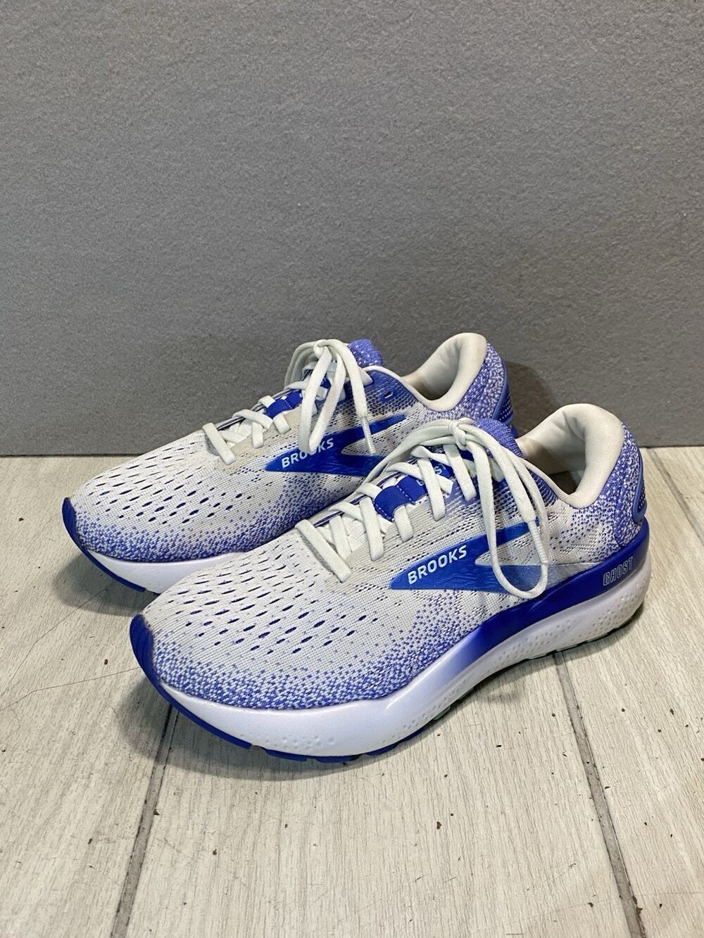 Brooks Ghost 16 Womens Sneakers 8 Blue Sports Athletic Running Shoes 1204071B152